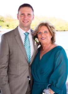Daniel Lassman at his wedding with his mother Jane Brandeis
